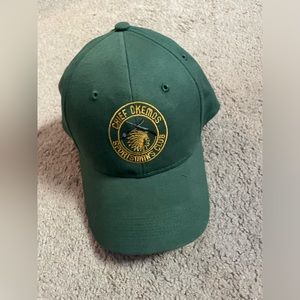 Green vintage hat